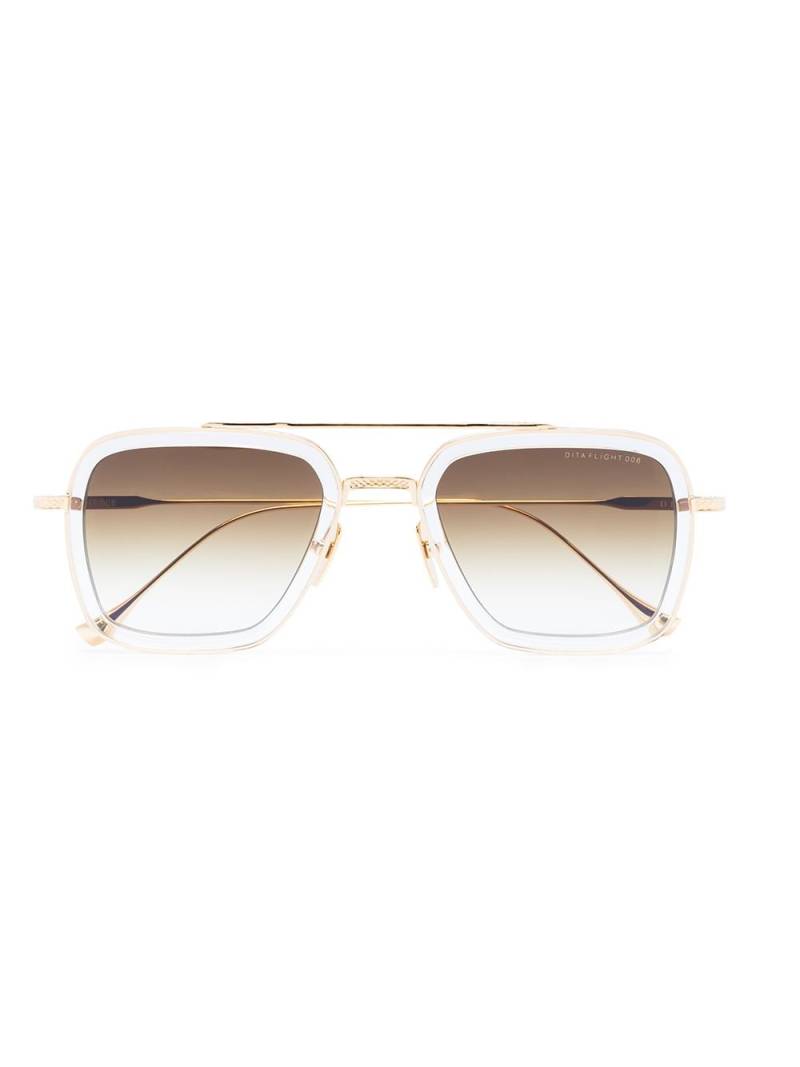 Dita Eyewear Flight.006 square-frame sunglasses - Gold von Dita Eyewear