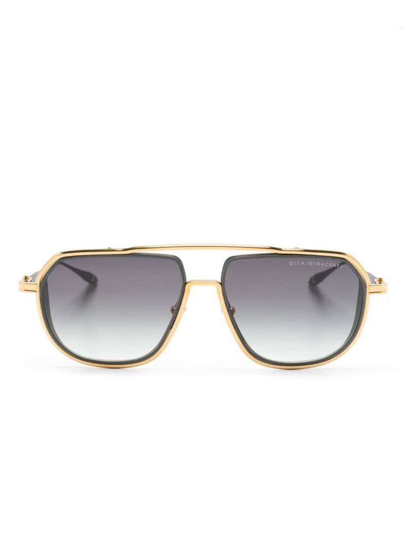 Dita Eyewear Intracraft navigator-frame sunglasses - Gold von Dita Eyewear