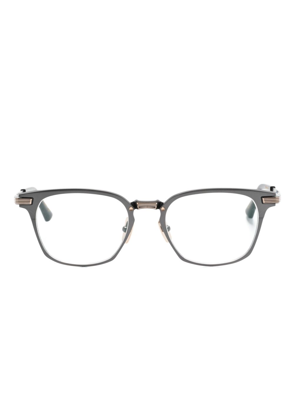 Dita Eyewear Lincorn square-frame glasses - Black von Dita Eyewear