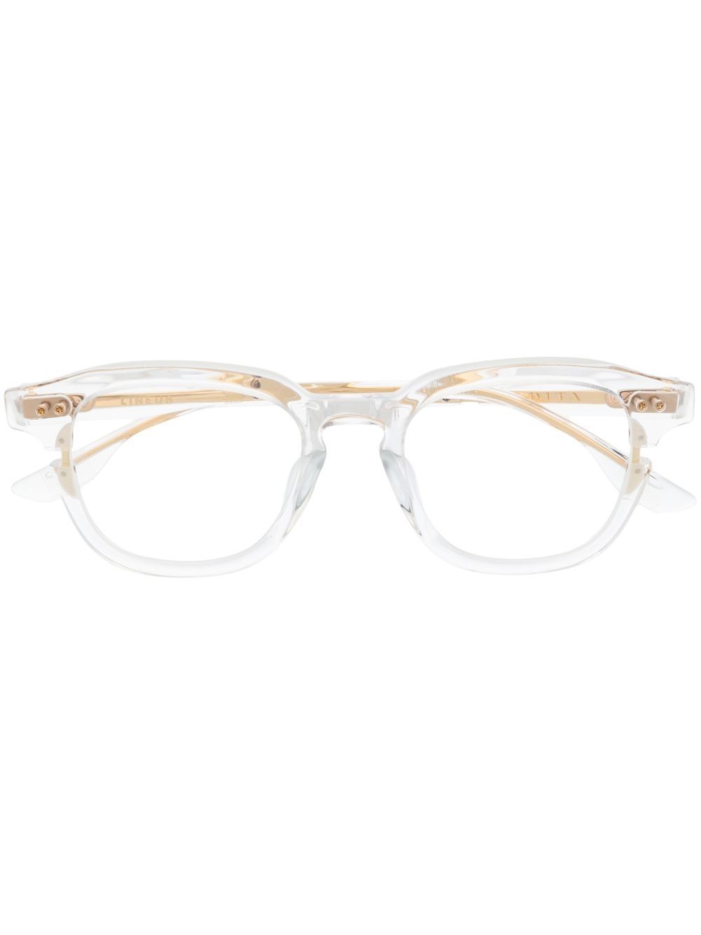 Dita Eyewear Lineus transparent-design glasses - White von Dita Eyewear