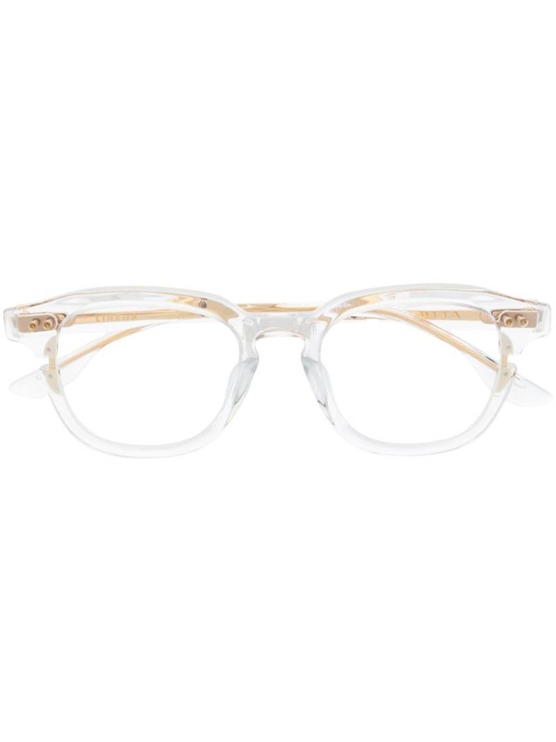 Dita Eyewear Lineus transparent-design glasses - White von Dita Eyewear