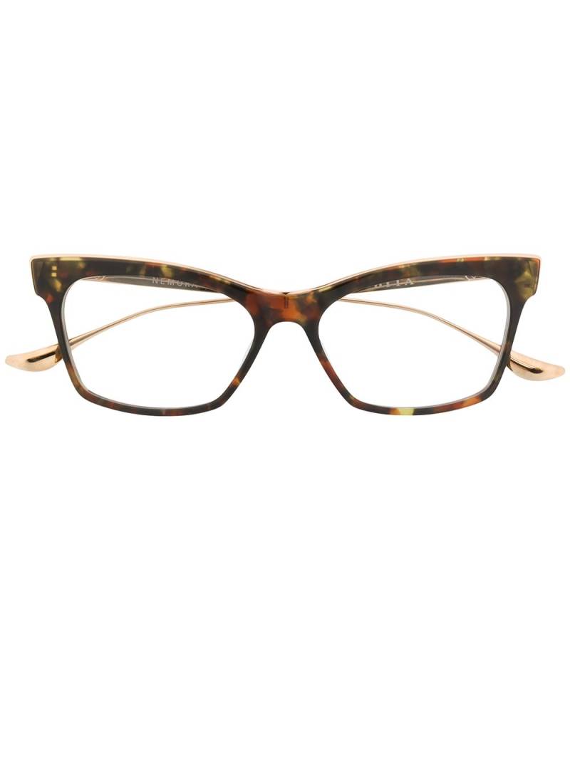 Dita Eyewear Nemora cat eye frame glasses - Brown von Dita Eyewear