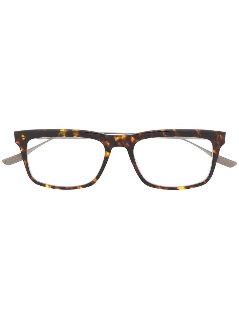 Dita Eyewear Staklo rectangular-frame glasses - Brown von Dita Eyewear