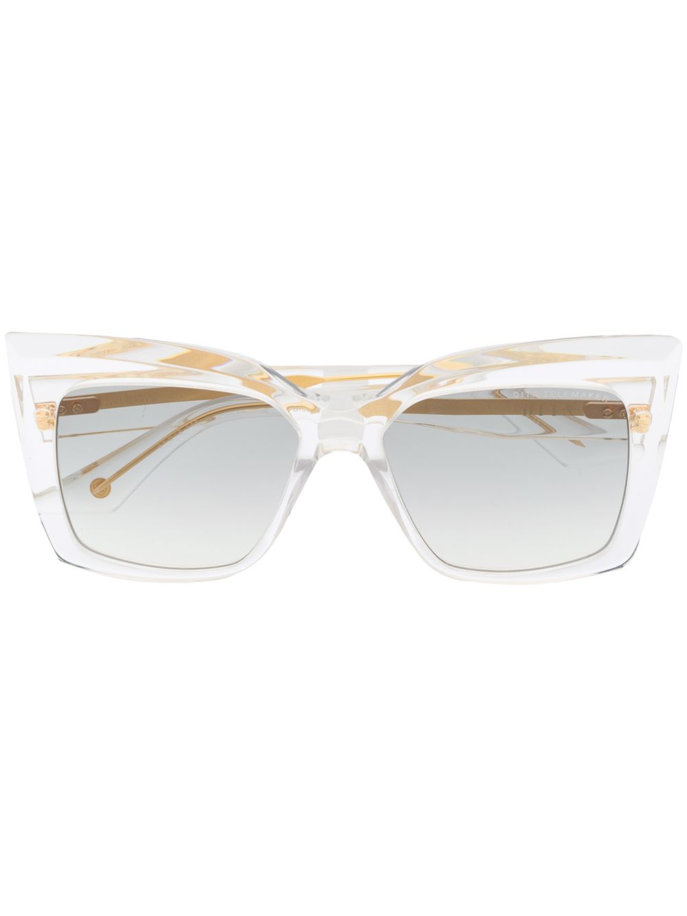 Dita Eyewear Telemaker square-frame sunglasses - White von Dita Eyewear