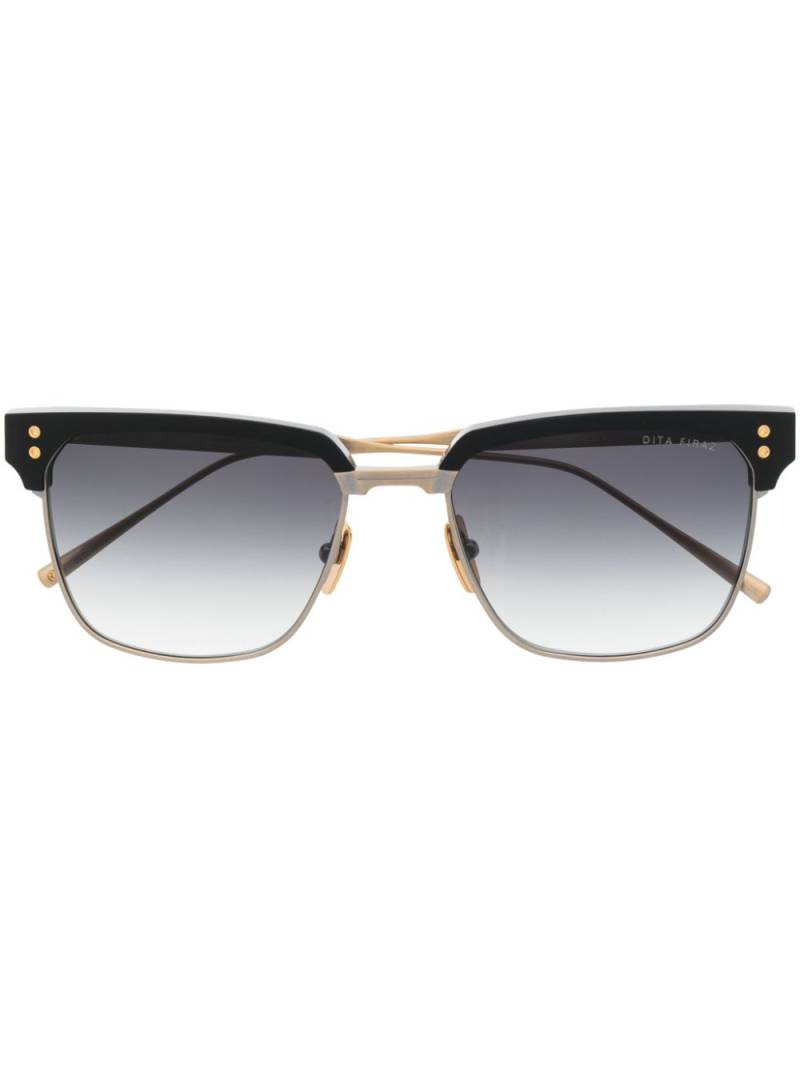 Dita Eyewear contrasting-bridge sunglasses - Gold von Dita Eyewear