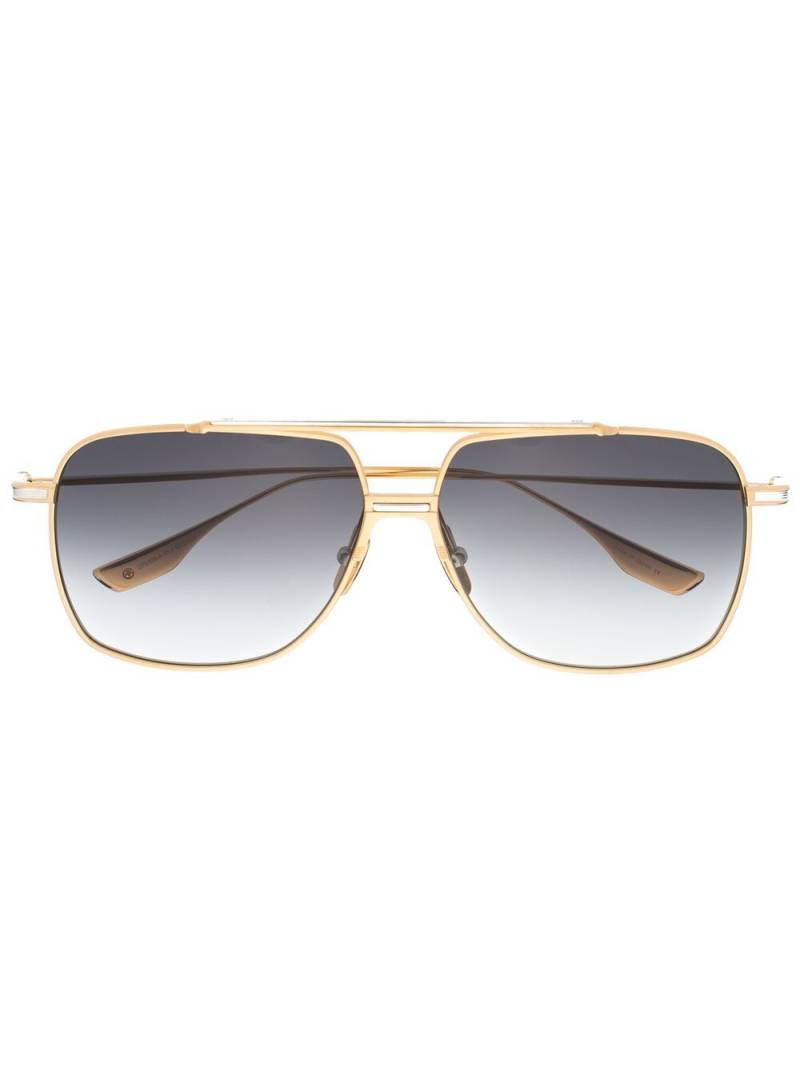 Dita Eyewear double-bridge pilot-frame sunglasses - Gold von Dita Eyewear