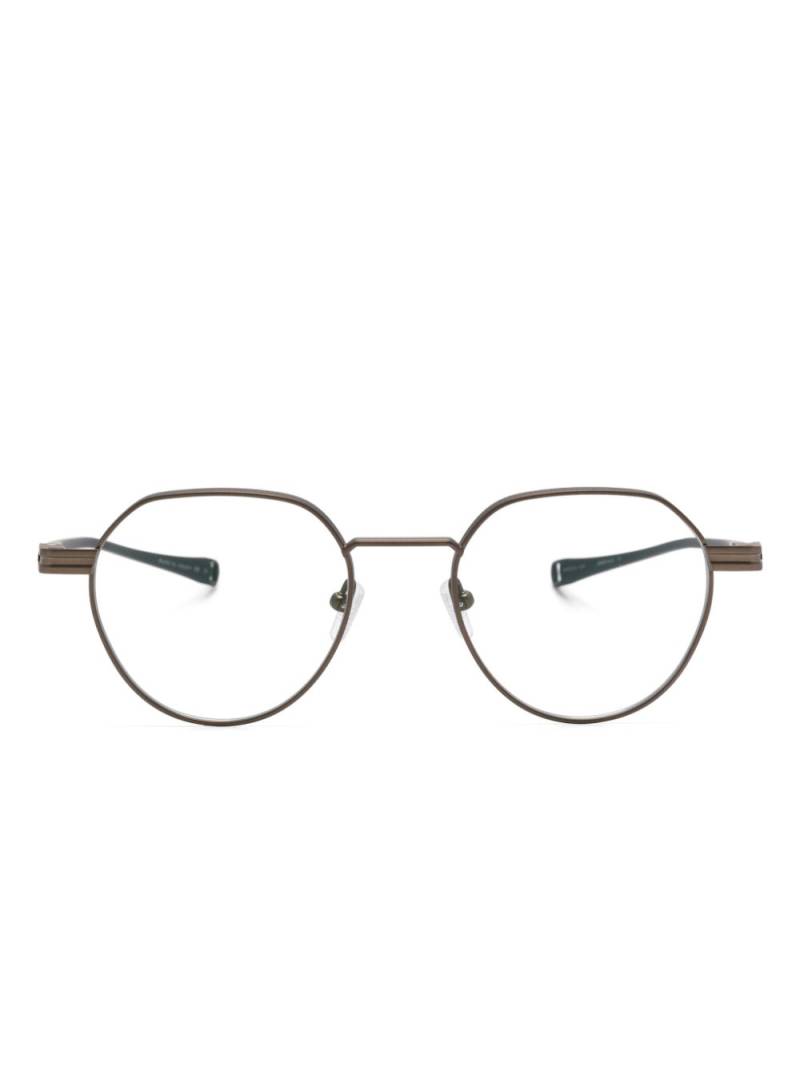 Dita Eyewear geometric-frame glasses - Grey von Dita Eyewear