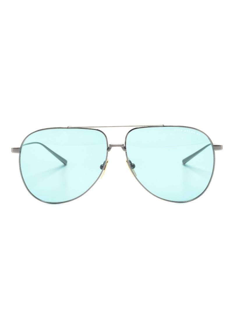 Dita Eyewear logo-print round-frame sunglasses - Silver von Dita Eyewear