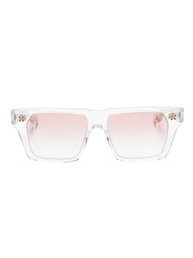 Dita Eyewear logo-print square-frame sunglasses - White von Dita Eyewear