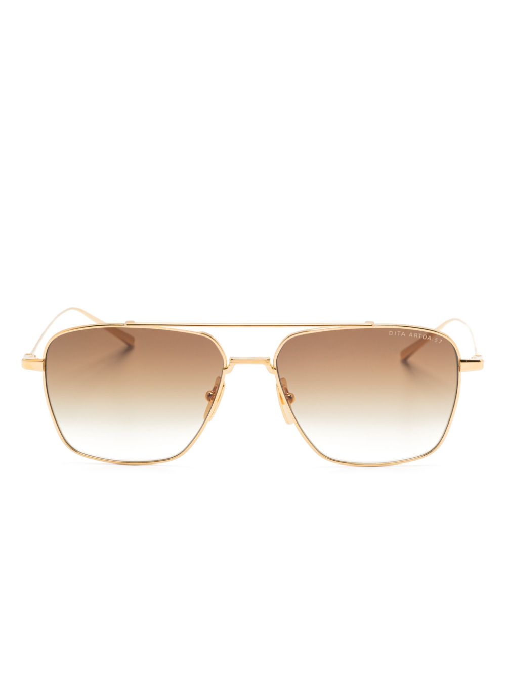 Dita Eyewear navigator-frame sunglasses - Gold von Dita Eyewear