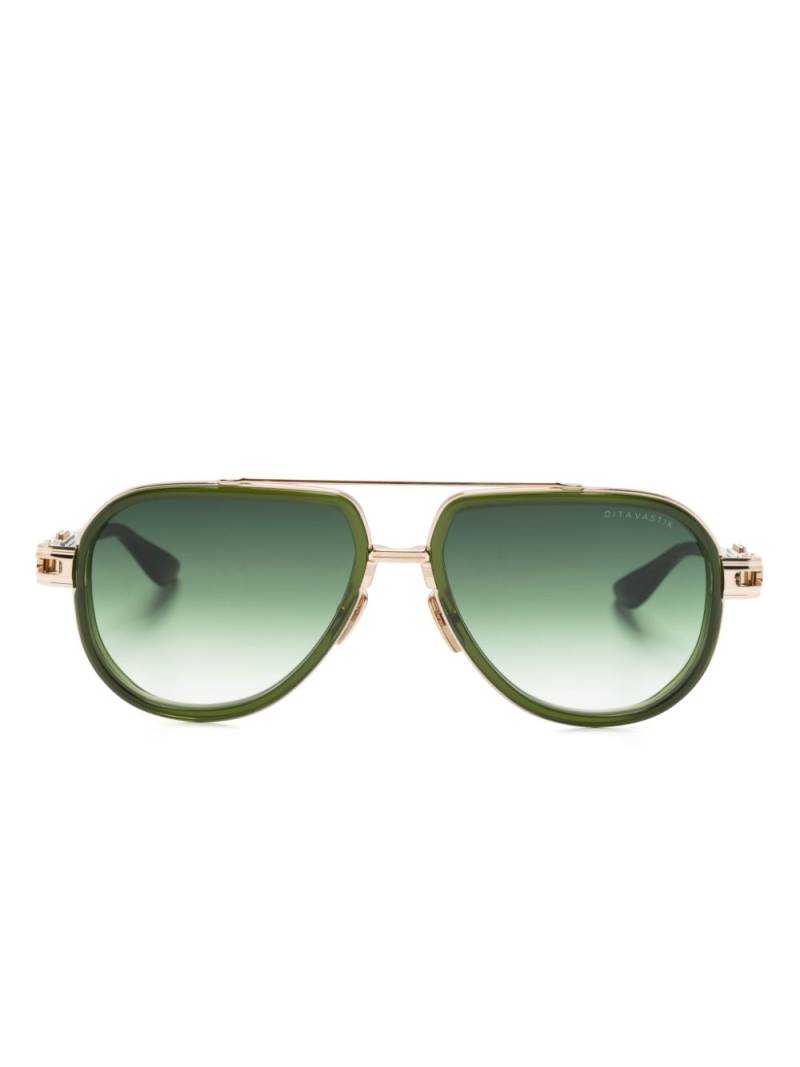 Dita Eyewear navigator-frame sunglasses - Green von Dita Eyewear