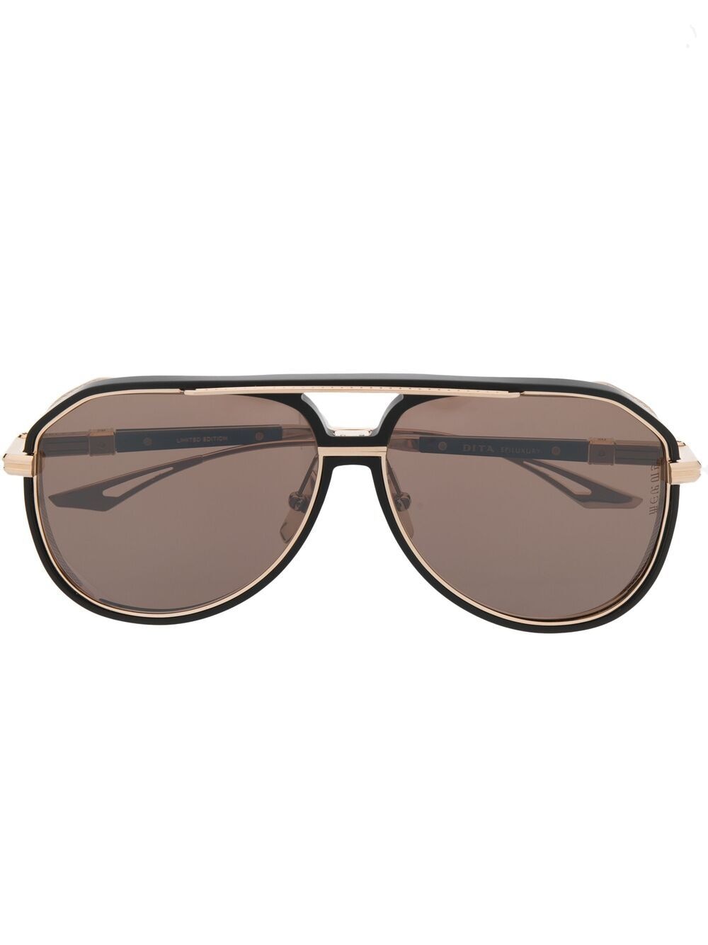 Dita Eyewear oversized pilot-frame sunglasses - Gold von Dita Eyewear