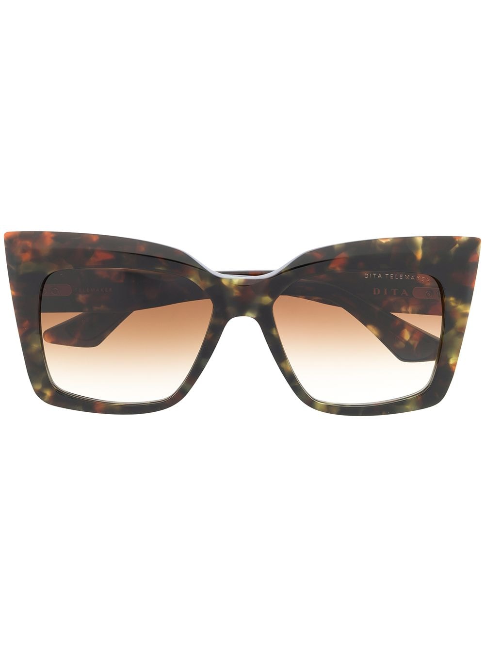 Dita Eyewear oversized square frame sunglasses - Brown von Dita Eyewear
