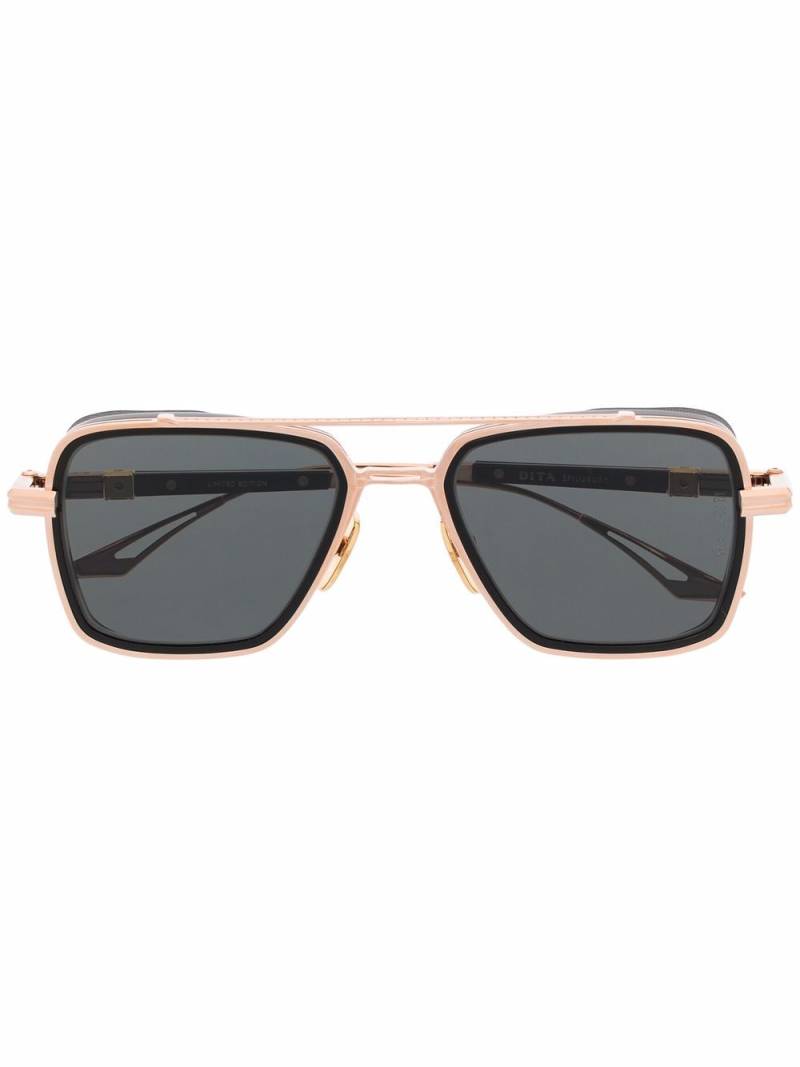 Dita Eyewear oversized square-frame sunglasses - Gold von Dita Eyewear