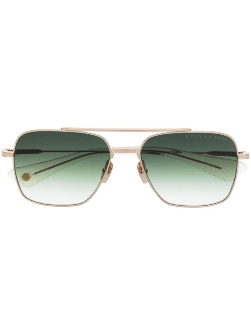 Dita Eyewear square-frame straight-arm sunglasses - Gold von Dita Eyewear