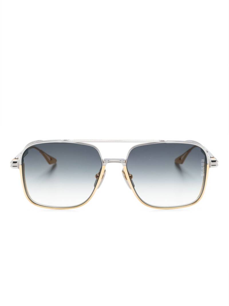 Dita Eyewear square-frame titanium sunglasses - Gold von Dita Eyewear