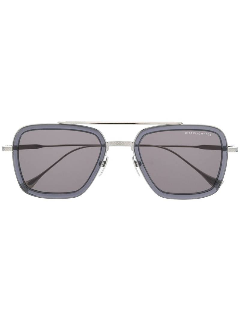 Dita Eyewear tinted pilot sunglasses - Silver von Dita Eyewear