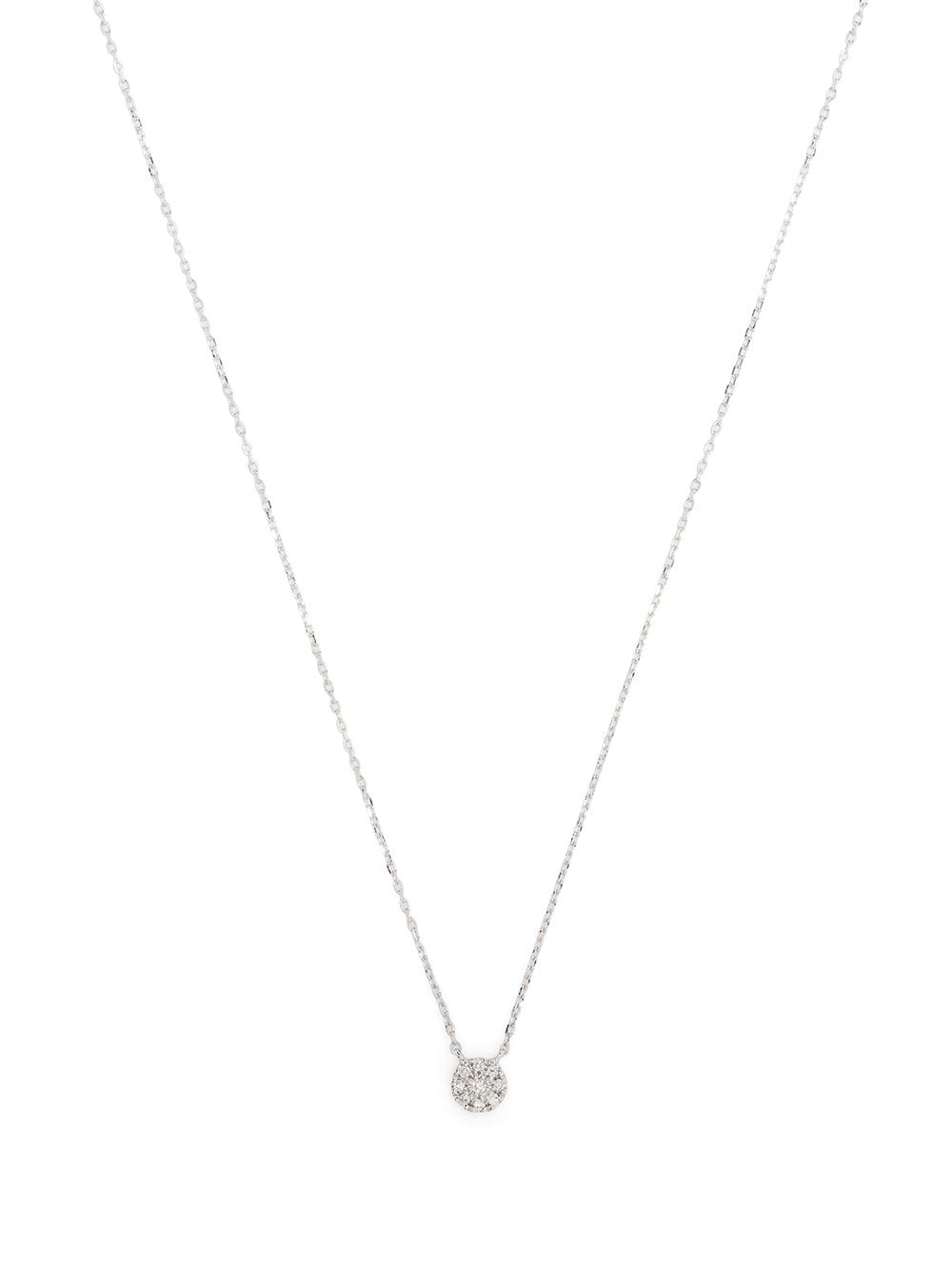 Djula 18kt white gold Target diamond necklace - Silver von Djula