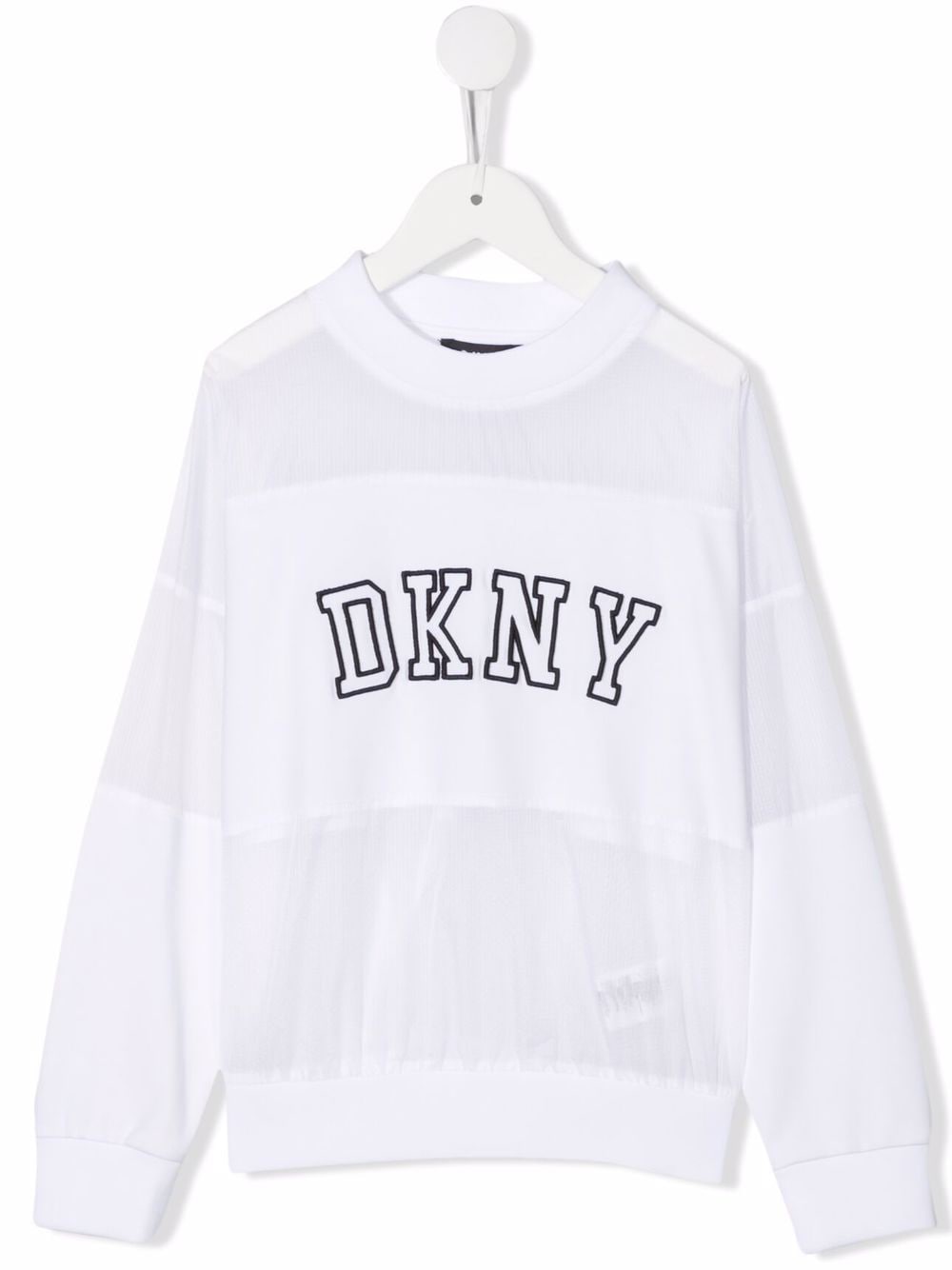 Dkny Kids TEEN logo-print crew-neck sweatshirt - White von Dkny Kids