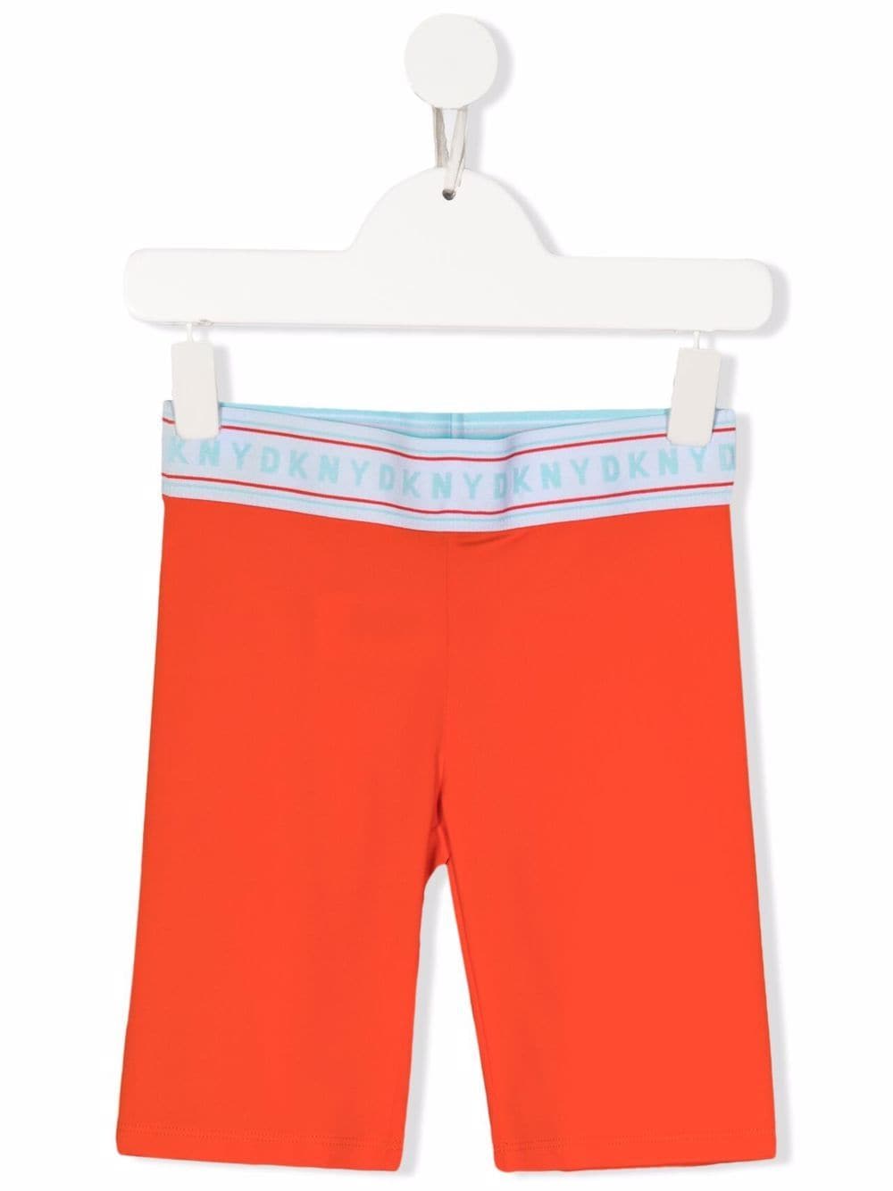 Dkny Kids TEEN logo-waist cycling shorts - Orange von Dkny Kids