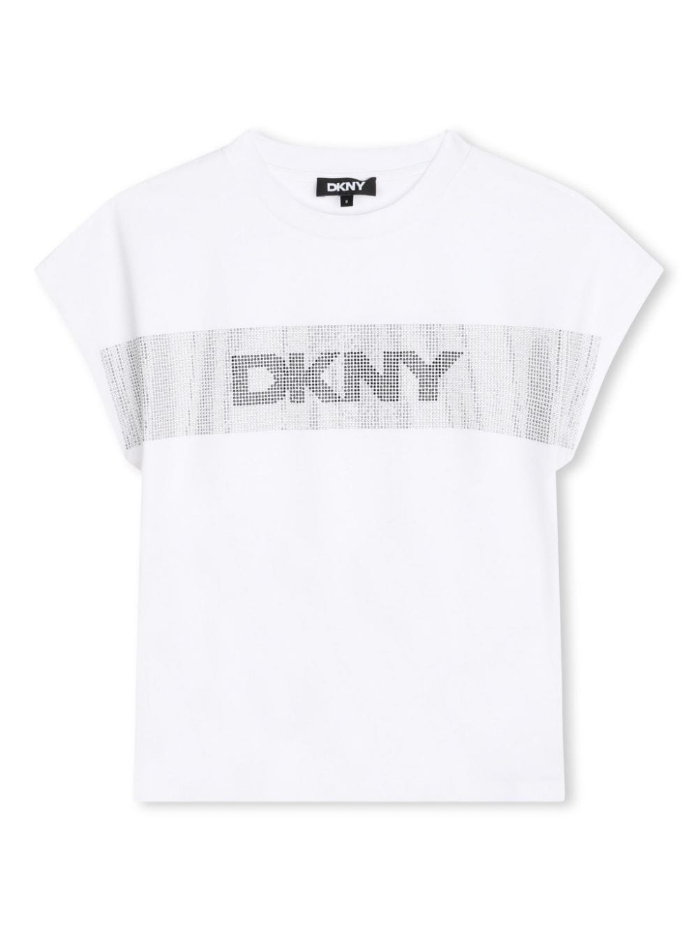 Dkny Kids crystal-embellished cotton T-shirt - White von Dkny Kids