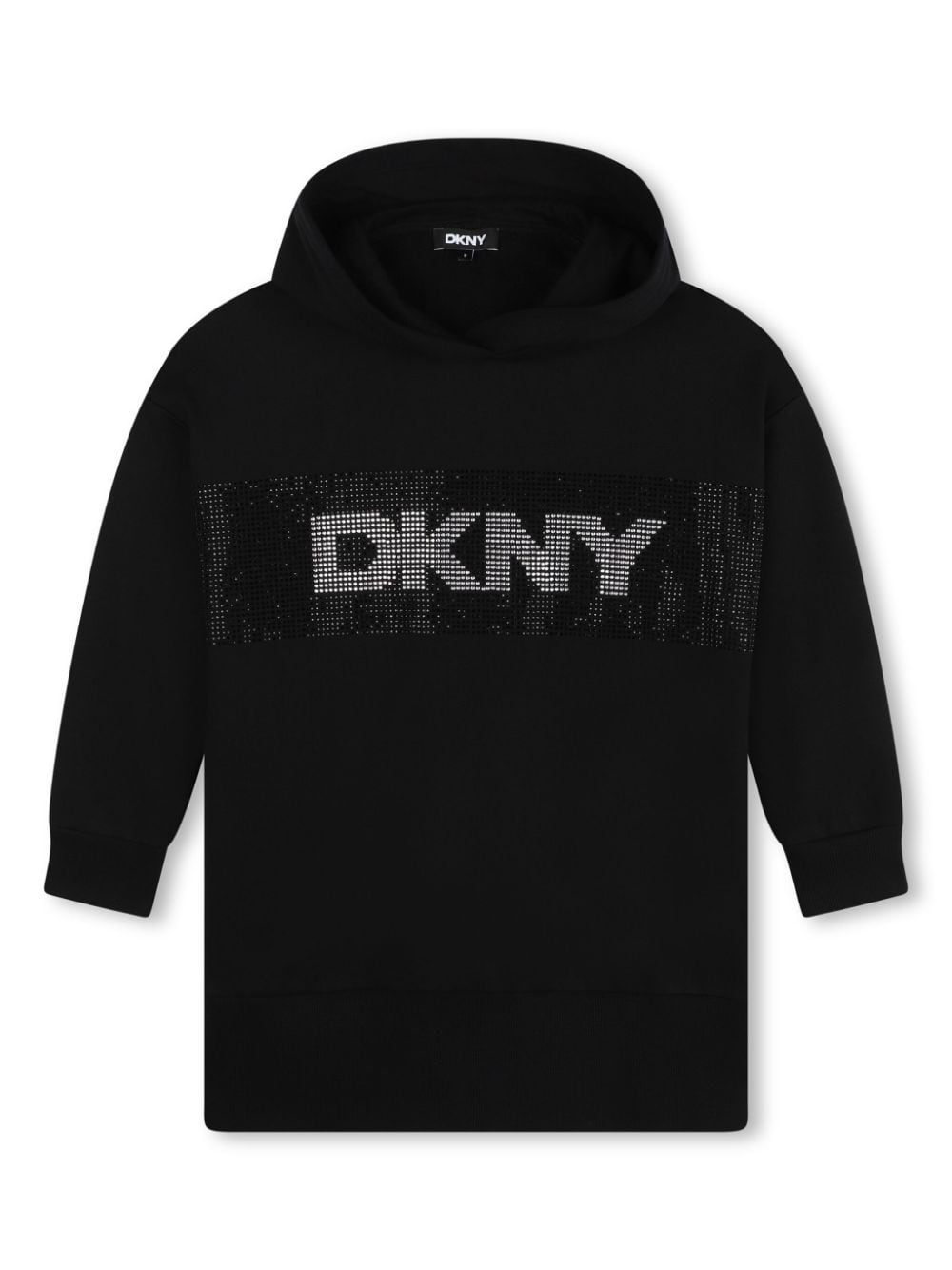 Dkny Kids hooded long-sleeve dress - Black von Dkny Kids