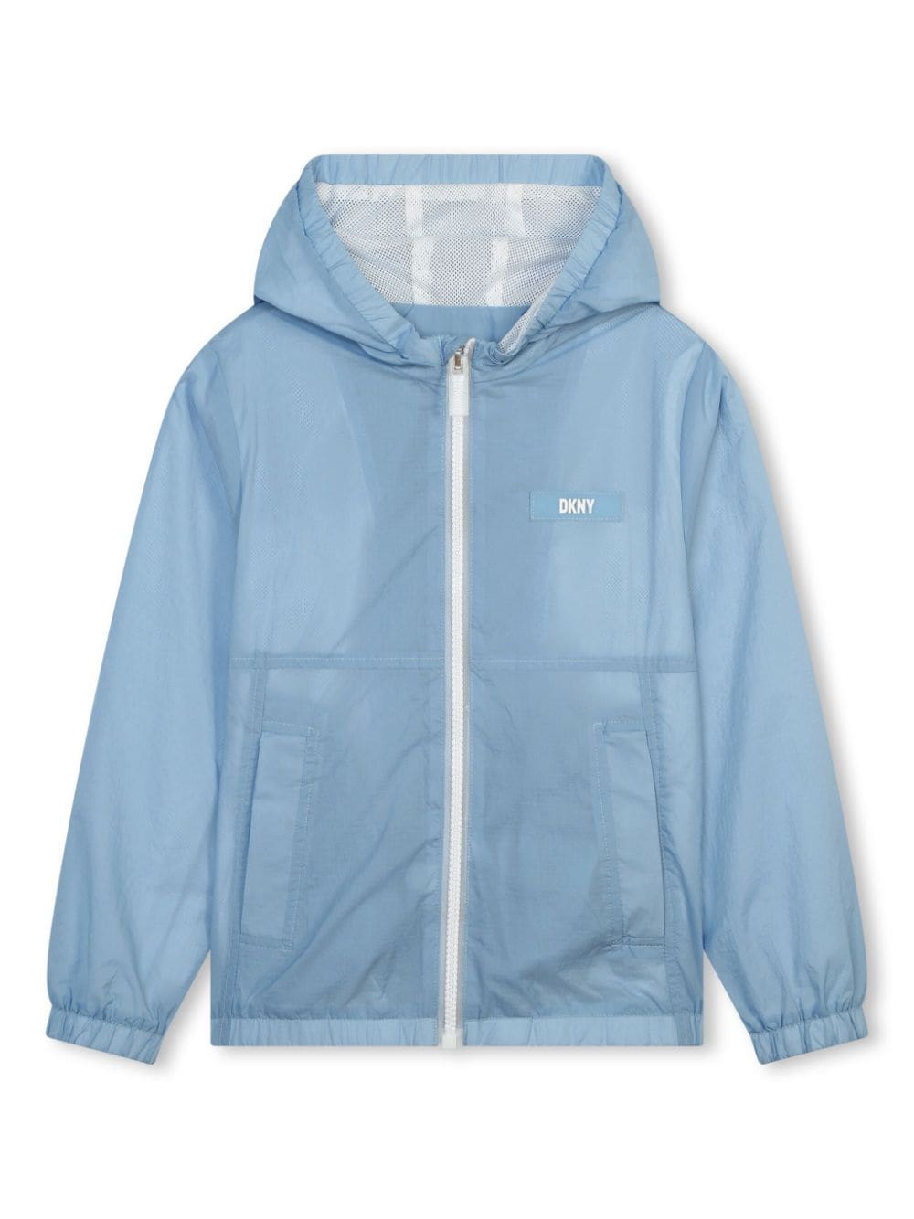 Dkny Kids hooded packable windbreaker jacket - Blue von Dkny Kids