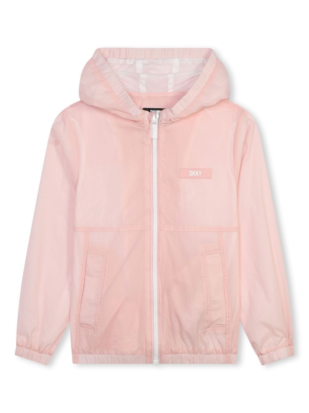 Dkny Kids logo-appliqué hooded jacket - Pink von Dkny Kids