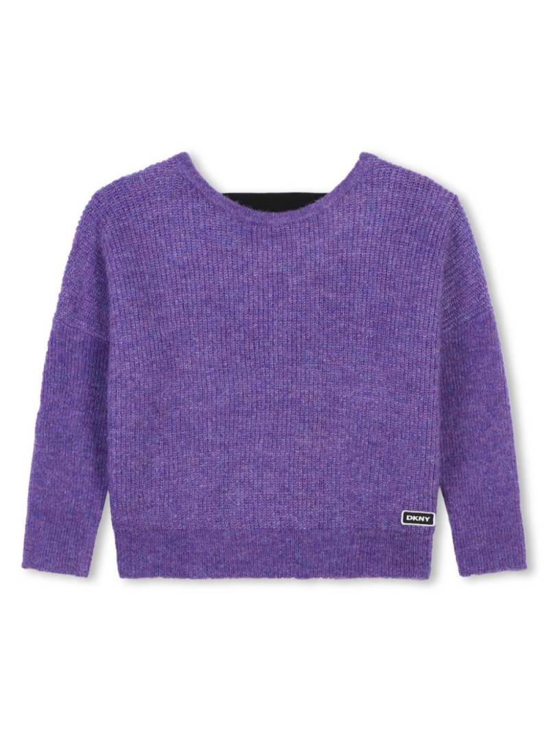 Dkny Kids logo-band jumper - Purple von Dkny Kids