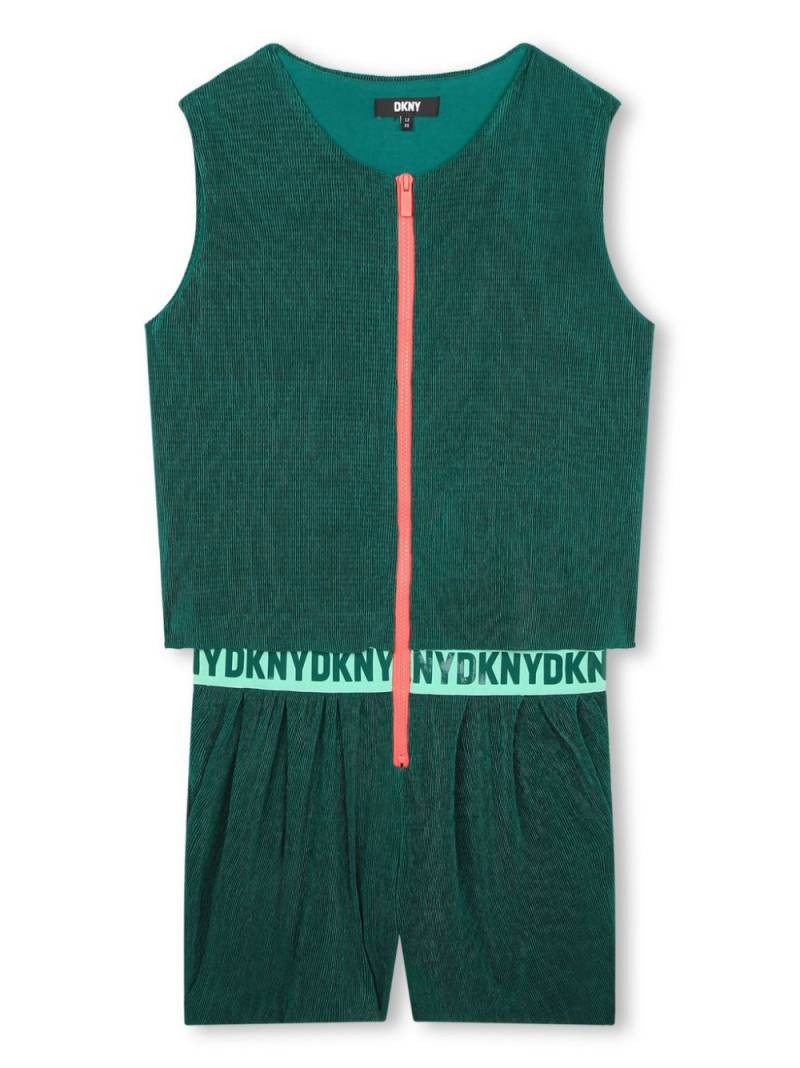 Dkny Kids logo-band tracksuit set - Green von Dkny Kids