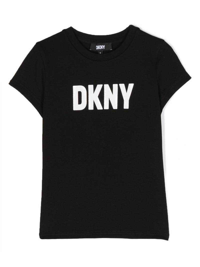 Dkny Kids logo-print cotton T-shirt - Black von Dkny Kids