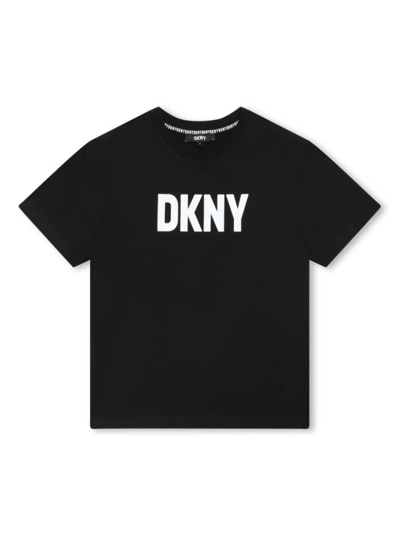 Dkny Kids logo-print cotton T-shirt - Black von Dkny Kids