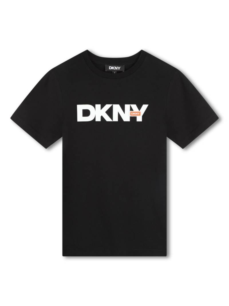 Dkny Kids logo-print cotton T-shirt - Black von Dkny Kids