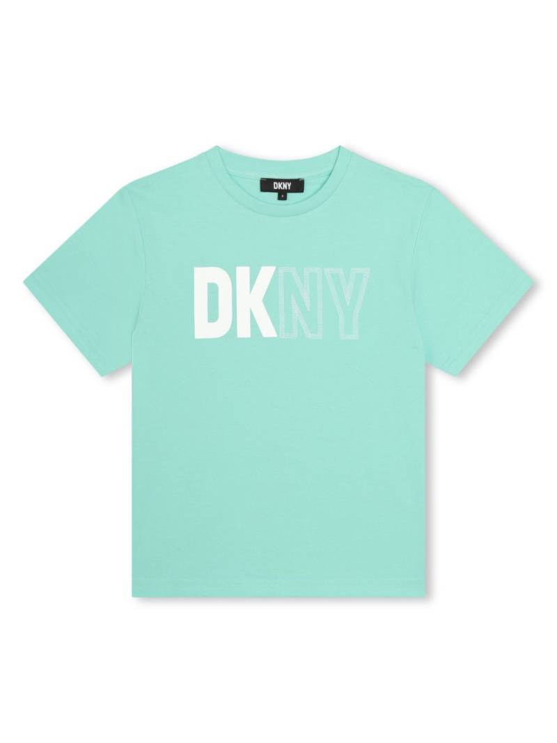 Dkny Kids logo-print cotton T-shirt - Green von Dkny Kids