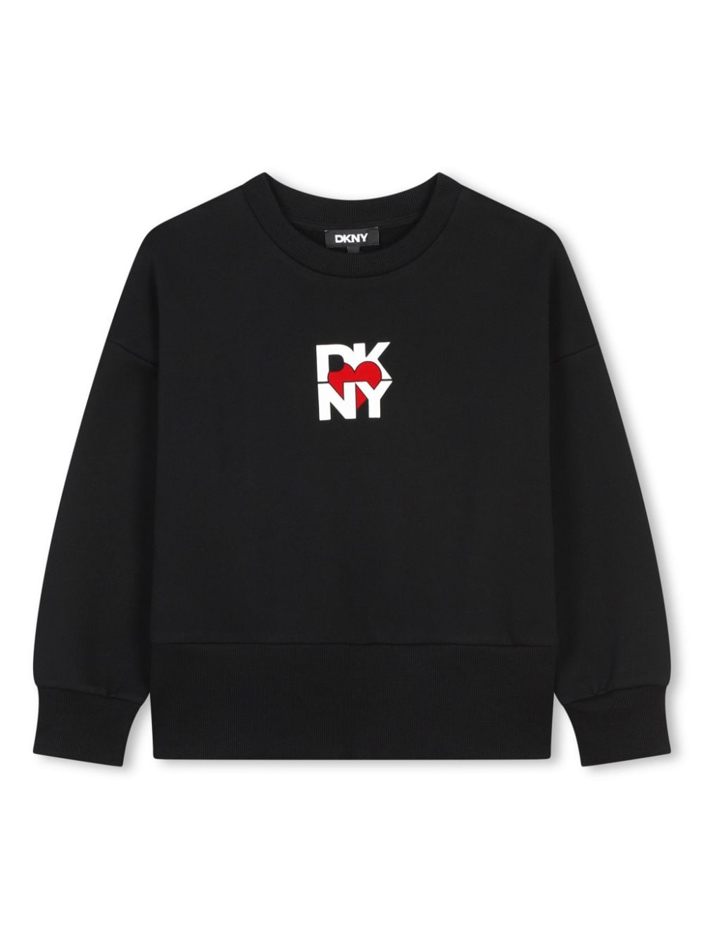 Dkny Kids logo-print cotton sweatshirt - Black von Dkny Kids