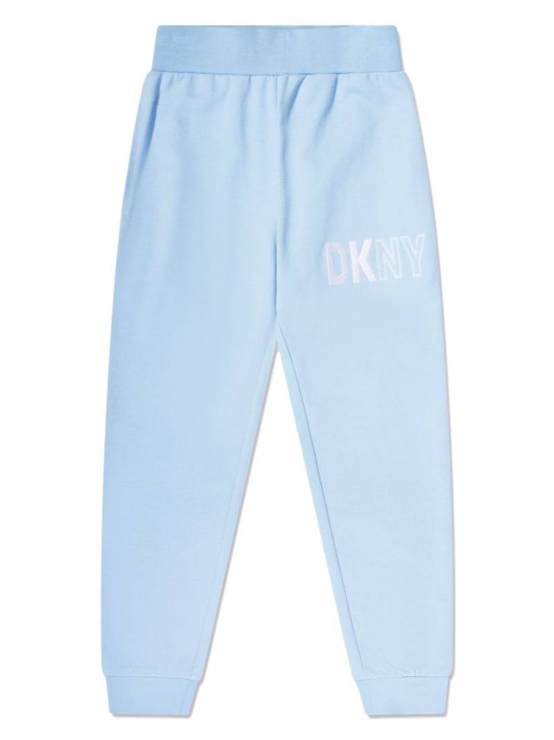 Dkny Kids logo-print cotton track pants - Blue von Dkny Kids