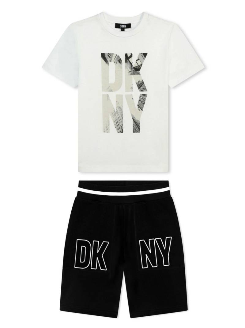 Dkny Kids logo-print cotton tracksuit set - White von Dkny Kids