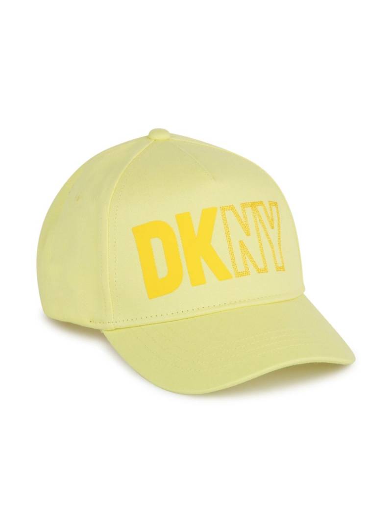 Dkny Kids logo-print cotton twill cap - Yellow von Dkny Kids