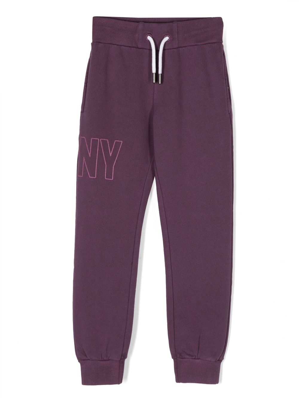 Dkny Kids logo-print drawstring track pants - Purple von Dkny Kids