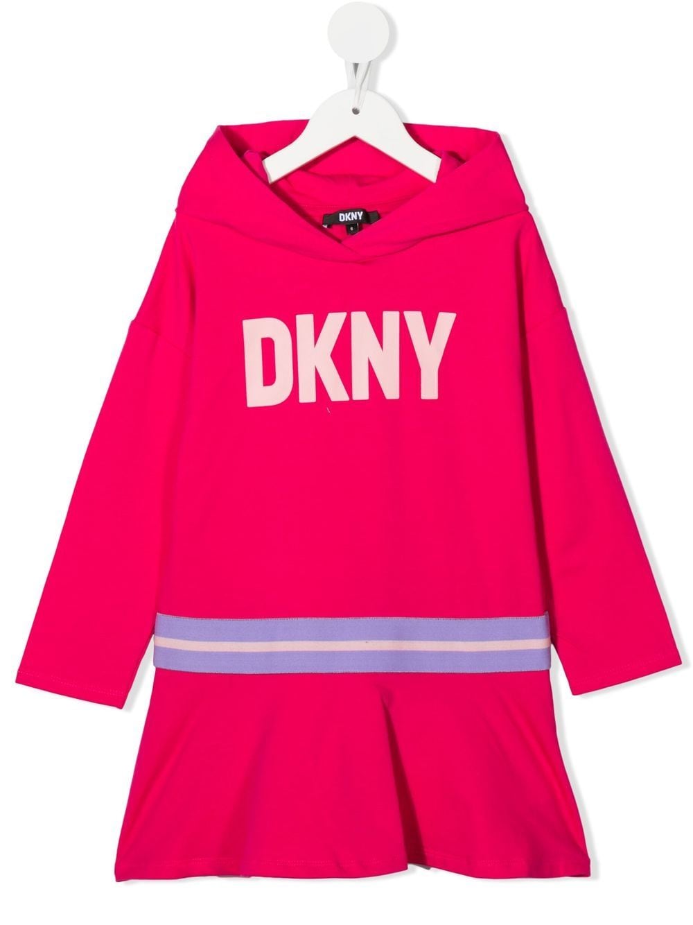 Dkny Kids logo-print hooded dress - Pink von Dkny Kids