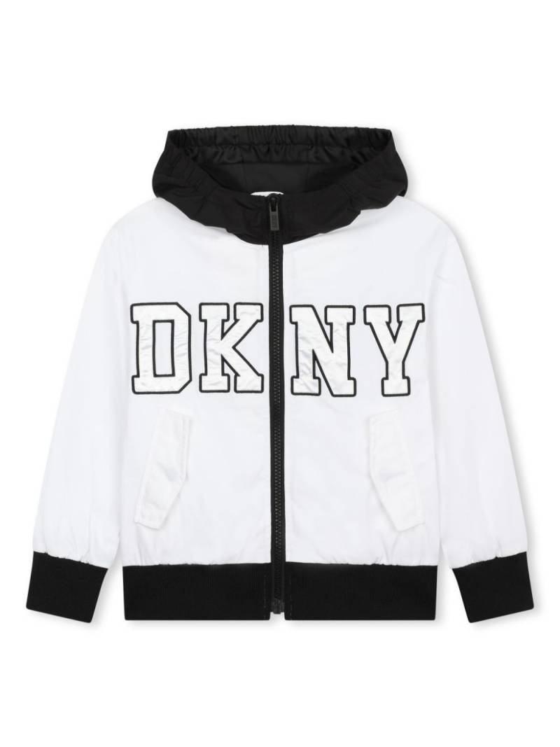 Dkny Kids logo-print hooded jacket - White von Dkny Kids