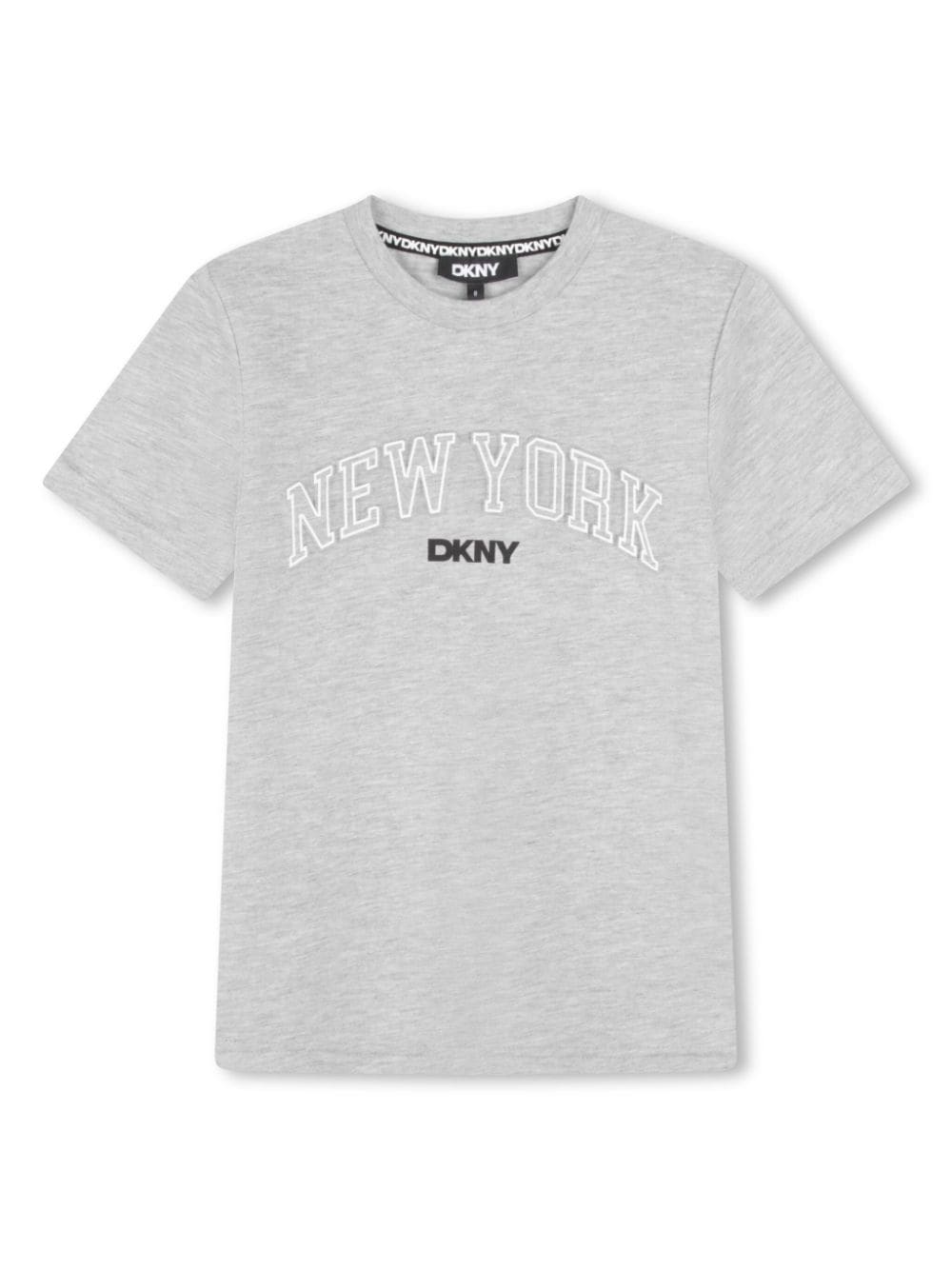 Dkny Kids logo-print jersey T-shirt - Grey von Dkny Kids