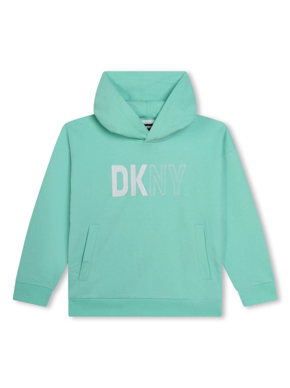 Dkny Kids logo-print jersey hoodie - Green von Dkny Kids