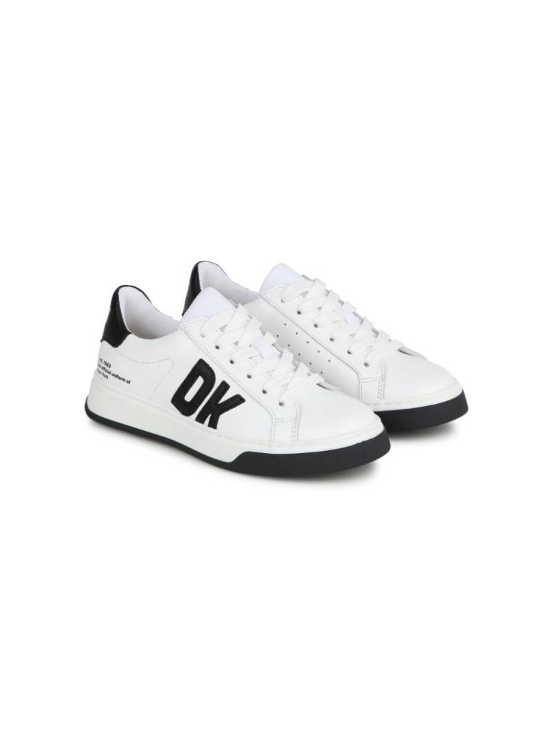 Dkny Kids logo-print leather sneakers - White von Dkny Kids