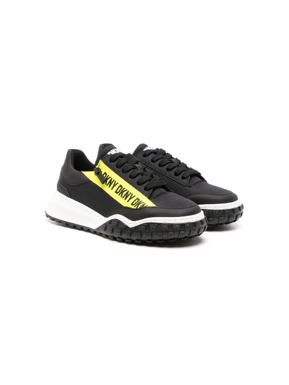 Dkny Kids logo-print low-top sneakers - Black von Dkny Kids