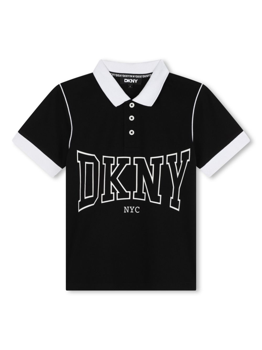 Dkny Kids logo-print polo shirt - Black von Dkny Kids