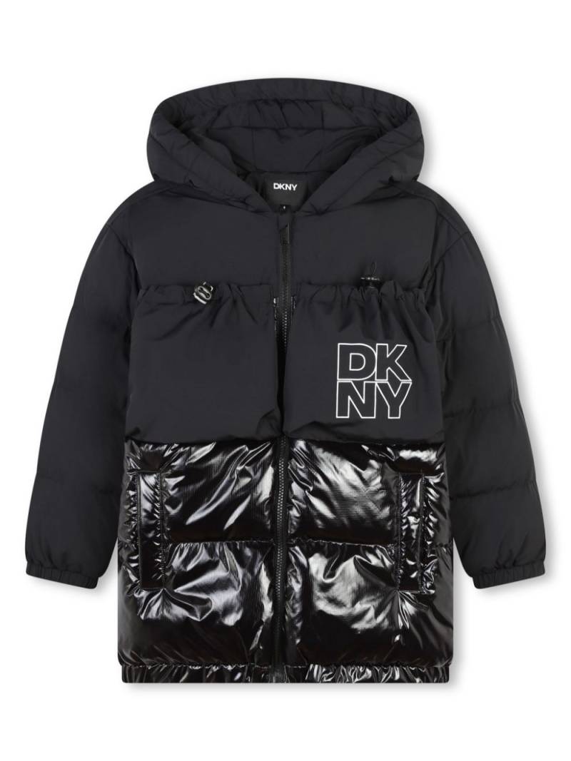 Dkny Kids logo-print puffer jacket - Black von Dkny Kids