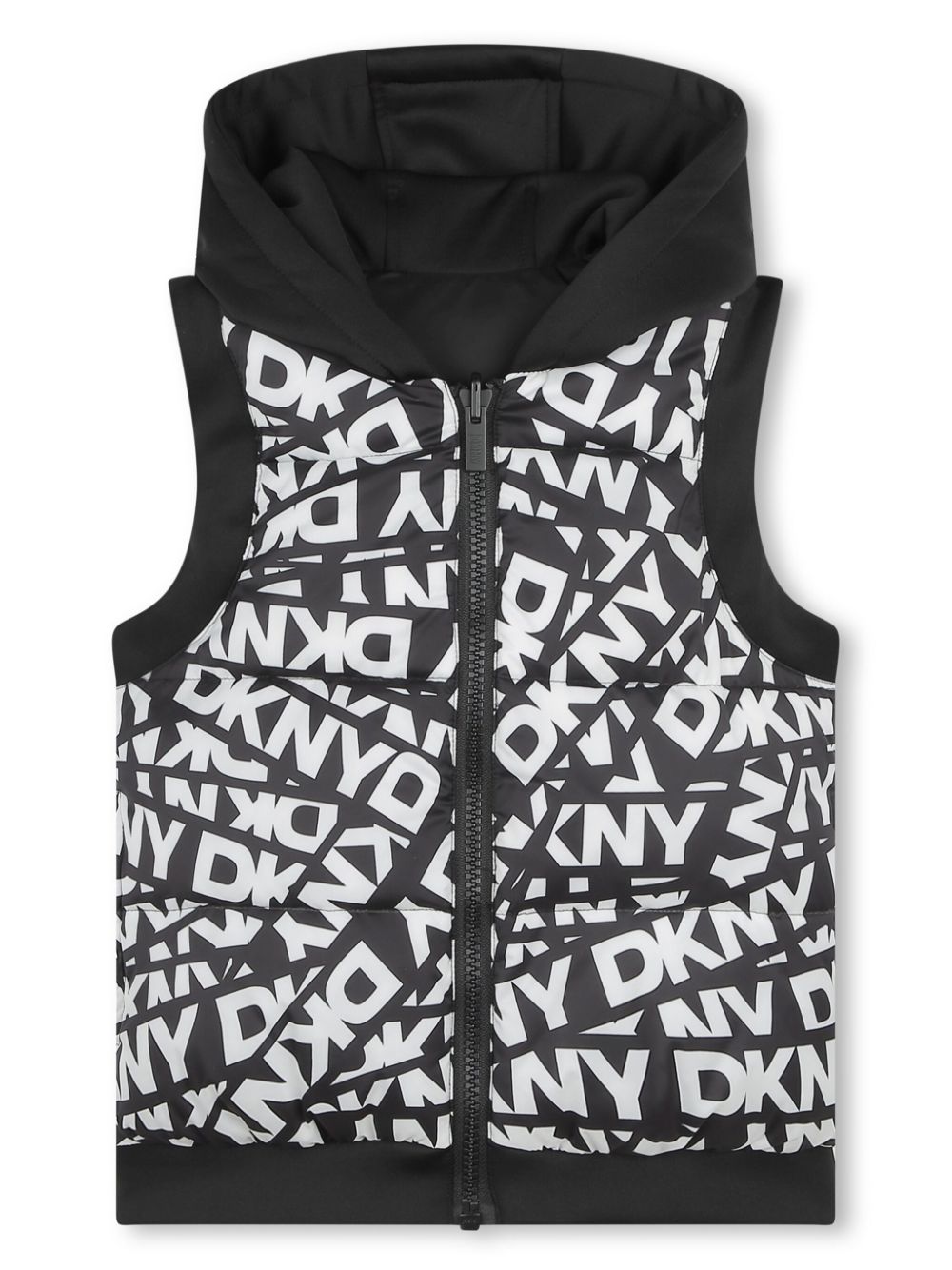 Dkny Kids logo-print reversible gilet - Black von Dkny Kids