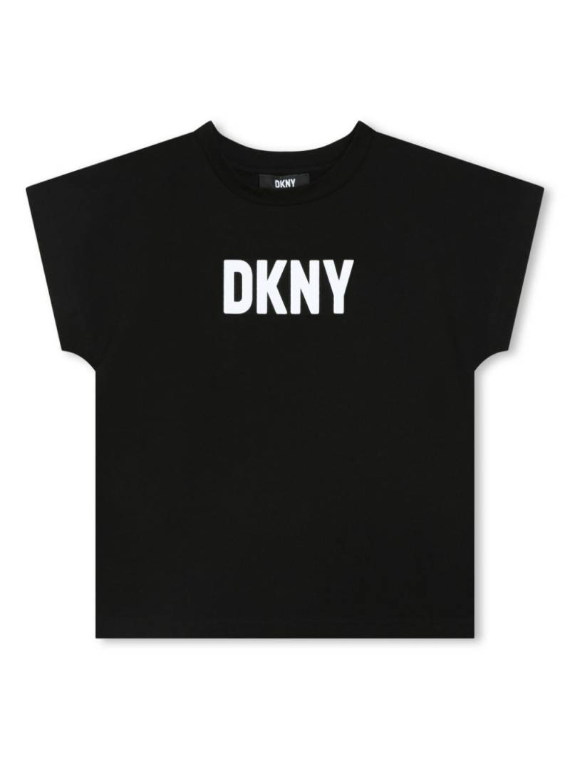 Dkny Kids logo-print round-neck T-shirt - Black von Dkny Kids