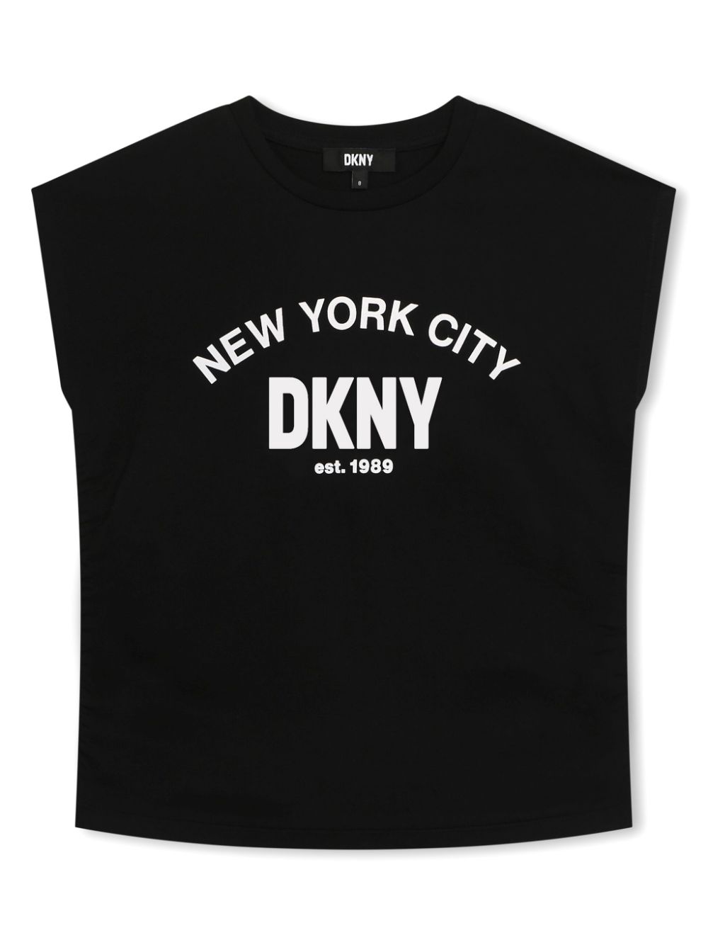 Dkny Kids logo-print round-neck T-shirt - Black von Dkny Kids